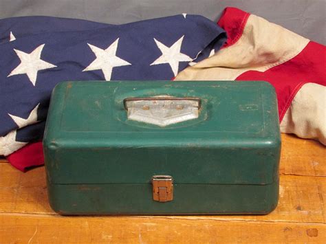 vintage metal th max green box|Green Metal Box .